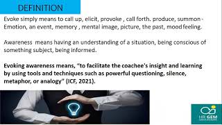 HR GEMs Team 7 ICF Team Coaching Competency 7 - Evokes Awareness