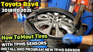 Tire shop Installed new tires BROKE the TPMS sensor then tapped it up 2020 Toyota RAV4 TPMS program