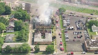 Michigan Apartment Fire: LIVE at Detroit blaze