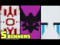 Minecraft: 5 Cool Banner Designs For Minecraft (Tutorial) (Part 4) | Mine Hackzz