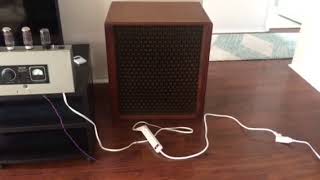 Motiograph MA 7505A , Altec 604E in 612 cabinet, iPad. First test.