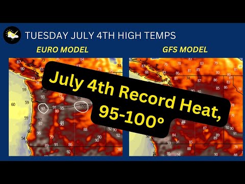 Portland, Pacific Northwest record July 4th heat expected