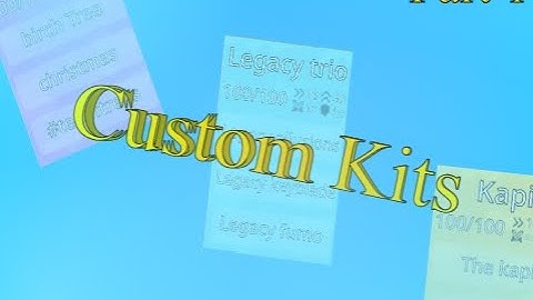 My item asylum custom kits (part 1)