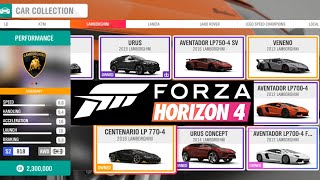 FORZA HORIZON 4  ALL CARS LIST 2020 + ALL DLC!