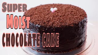 Super Moist Chocolate Cake | Eggless and Butterless Recipe