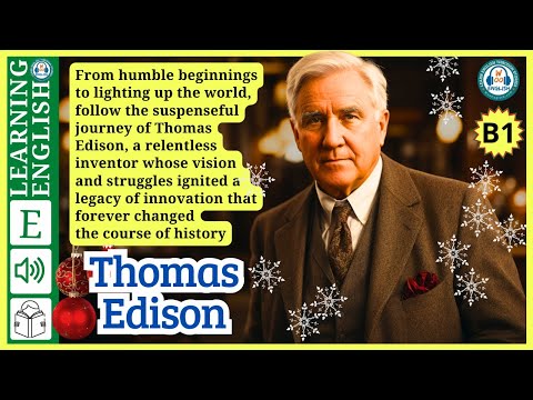 Improve your English ⭐ | Very Interesting Story - Level 3 -  Thomas Edison | WooEnglish