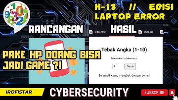MEMBUAT GAME TEBAK ANGKA JAVASCRIPT HANYA DENGAN HP!