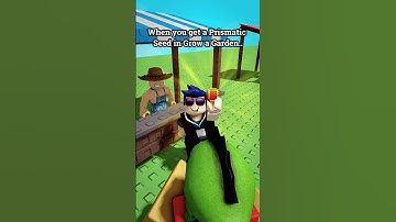 When you get Prismatic Seed in Grow a Garden..