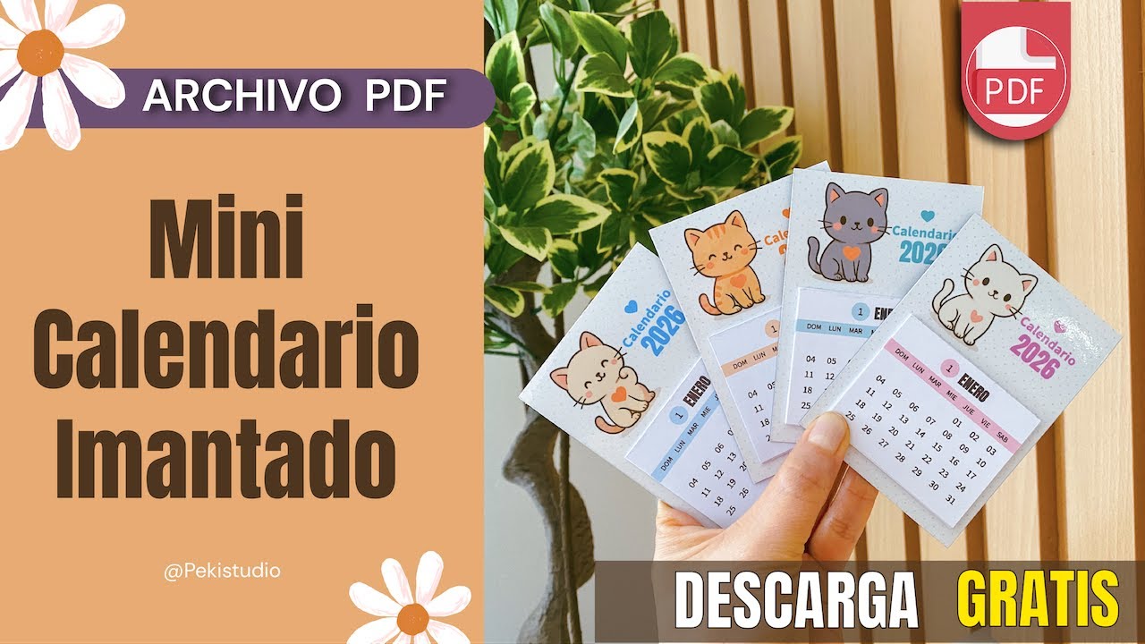 DIY Mini Magnetic Calendars ✨ | Download a FREE design + step-by-step tutorial