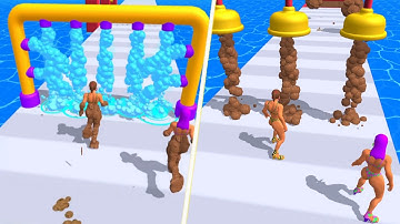 Dirty Run 👸🌊💩 All Levels Gameplay Trailer Android, iOS New Game DR1GP1