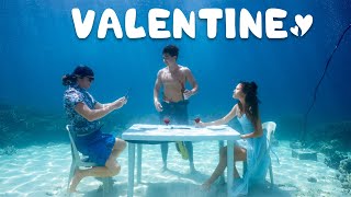 Romantic VALENTINES Dinner Date (UNDERWATER)