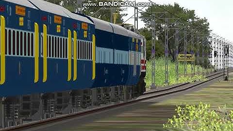 CRS inspection on CHALISGAON DHULE section with WAP5 in MSTS OPEN RAILS