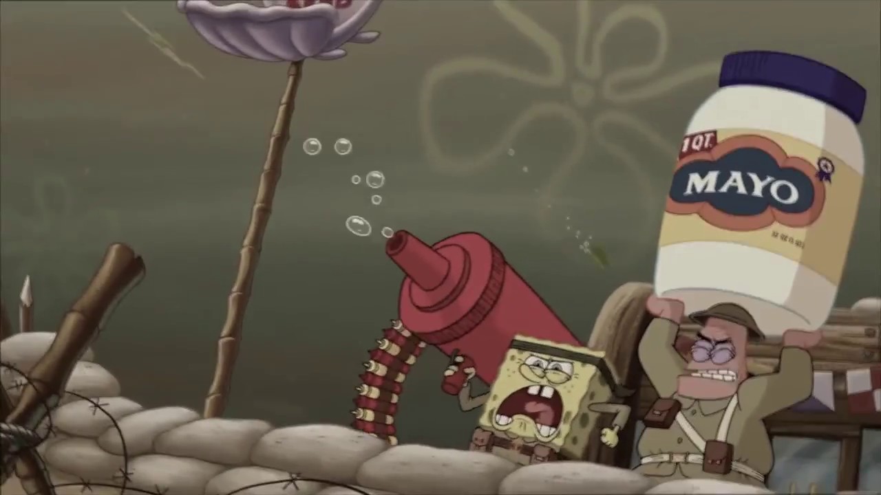 Spongebob Movie sponge out of water food fight (115 edited ) YouTube