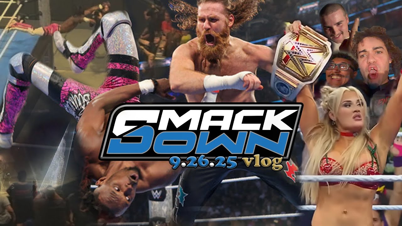 AEW FAN AT WWE SMACKDOWN  9-26-25 VLOG 