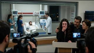 Cemre tries to make a statement Gökberk’s heart attack, but is unable to speak  her tears.
