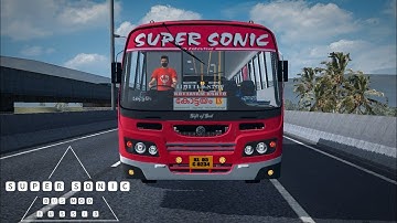 SUPER SONIC Private Bus Mod In Bus Simulator Indonesia - Bussid Bus Mod - Bussid Car Mod - Bussid