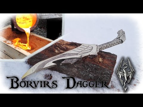 Casting a Aluminum Bronze Dagger From The Game Skyrim (Borvir´s Dagger)