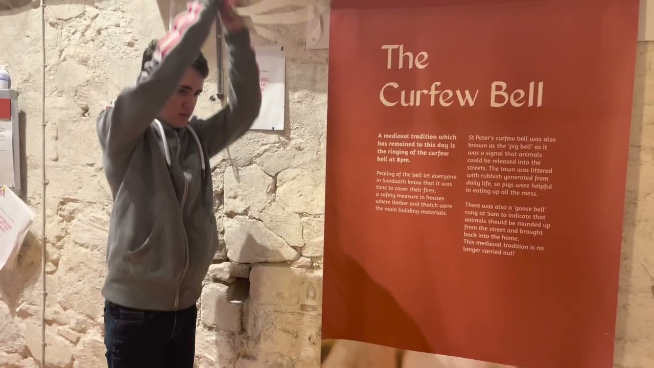 Ringing the Curfew Bell at St Peter’s Sandwich, Kent