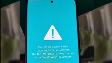 Samsung A51 An error has occurred while updating the device software solution.