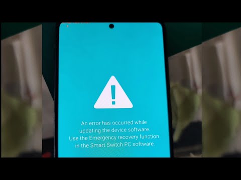 Samsung A51 An error has occurred while updating the device software ...