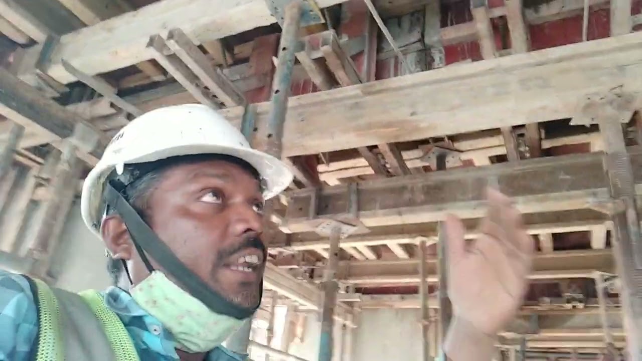 Conventional slab Decking / With Ct props , H20 ,H16  doka / Bottom Sikanja , / Beam forming