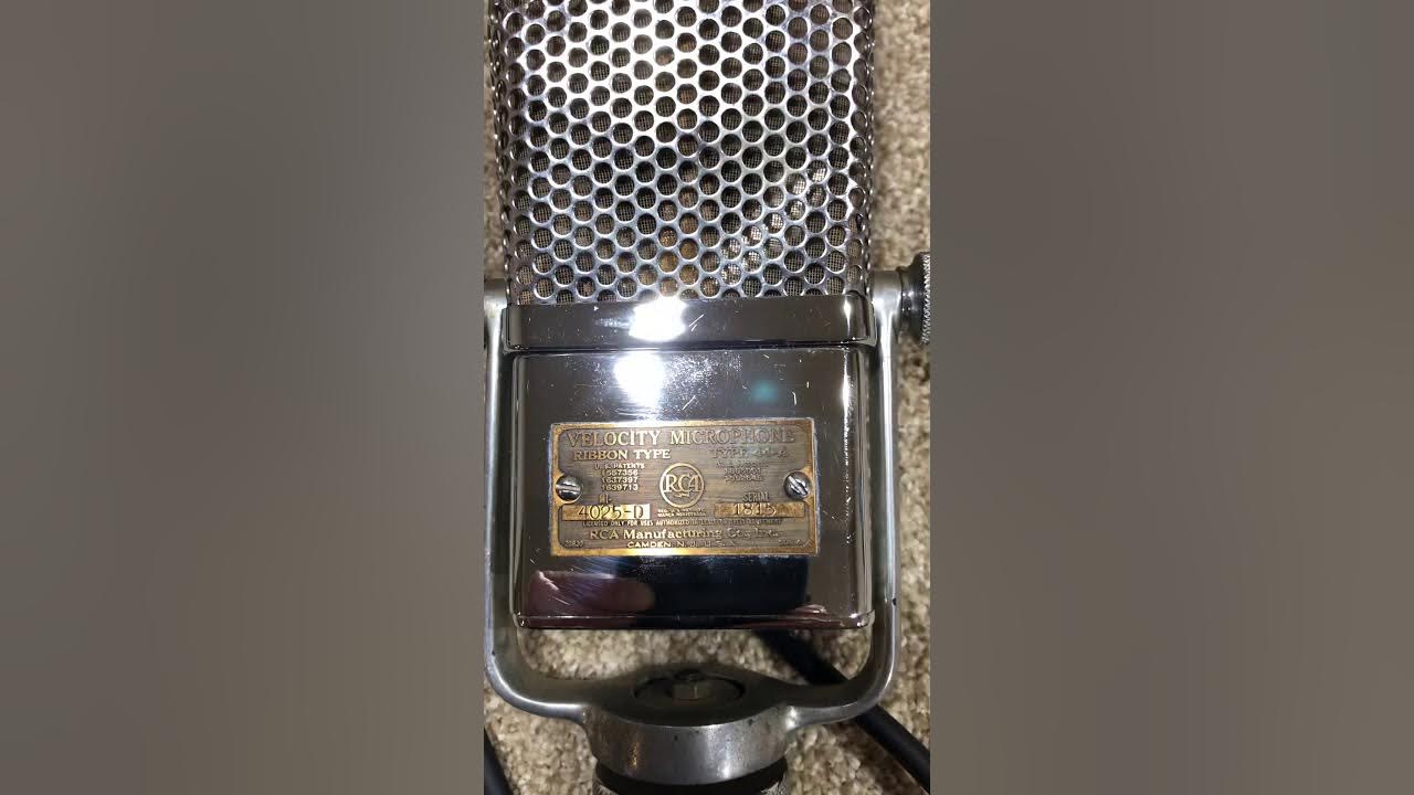 Testing RCA Type 44A velocity ribbon microphone YouTube