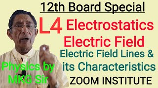 Electric Field Lines:Electrostatics: L4: Physics XII BOARDS SPECIAL:MKG Sir:Zoom Institute Online