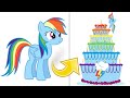 Rainbow Dash as Birthday Cake MLP