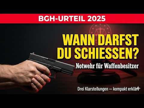 Notwehr mit Schusswaffe! Drei Sätze, die jeder Sportschütze kennen muss.