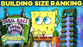 How Tall is Bikini Bottom?  Every Building Ranked by Size!  | SpongeBob