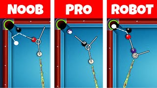 NOOB vs PRO vs ROBOT in 8 Ball Pool