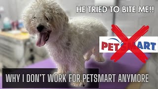 He Tried to B!TE me!! | Why I DON'T work for PETSM@RT!!