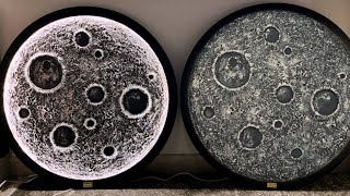 3D decorative painting of the moon/painting of the moon with texture