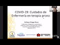 COVID-19: CUIDADOS DE ENFERMERÍA EN TERAPIA PRONO