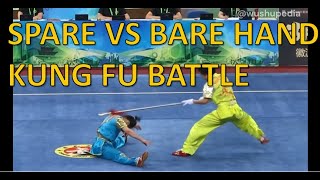 Amazing Spear vs Bare hand wushu form