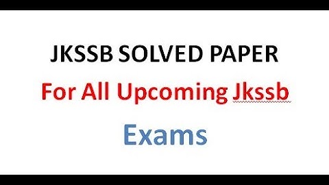 Jkssb Laboratory Assistant Previous paper Try to Study these questions