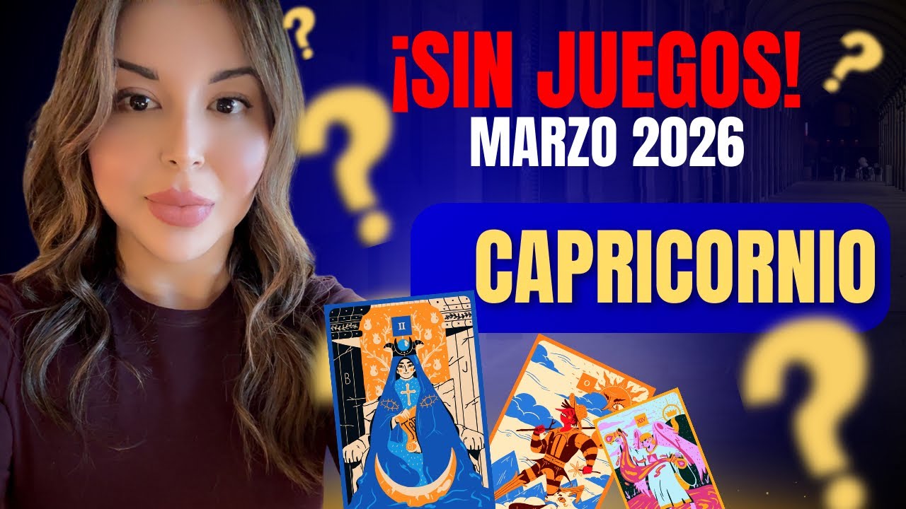 CAPRICORNIO ♑️ ¡ESTABILIDAD REAL! Se terminan los juegos este Marzo 🏔️