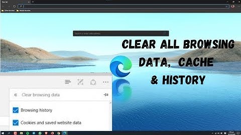 How To Delete Browsing History Microsoft Edge | Clear All Browsing Data In Microsoft Edge