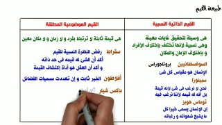 الحصة ٢٣ | طبيعة القيم | فلسفة ثالثة ثانوى | نظام جديد 2023