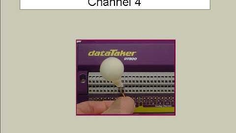 How to Physically Connect a Type K to Channel 4 on the dataTaker DT800