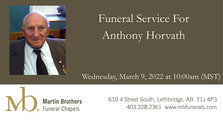 Funeral Service for Anthony Horvath