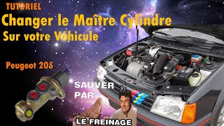 Changer le Maître Cylindre + Faire Purge du Liquide de Frein LE GUIDE COMPLET (Peugeot 205 et autres