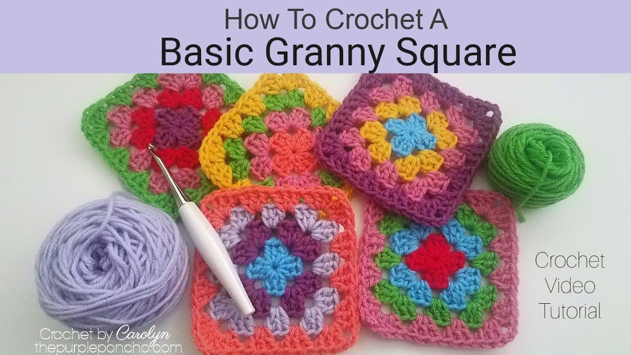 How to crochet a basic granny square - Knit & Crochet Blog