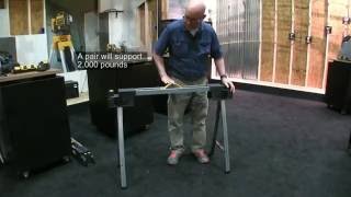 Stout, Portable Folding Saw Horses In this video, contributing editor David Frane takes a closer look at DeWalt