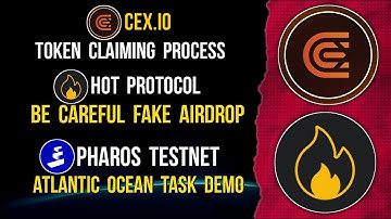 CEX.IO Token Claim | HOT  PROTOCOL Fake Airdrop | PHAROS  Atlantic Ocean #cexio #hotwallet #pharos