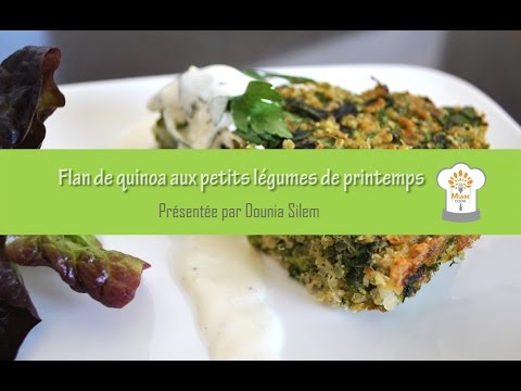 recette-miamnutrition-académie-:-flan-de-quinoa-aux-petits-légumes-de-printemps