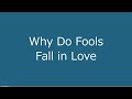 ひとりドゥーワップ「Why Do Fools Fall in Love」