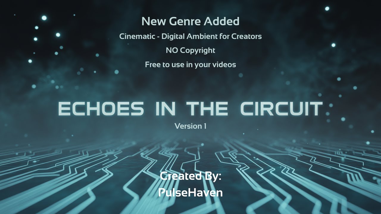Echoes in the Circuit Version 1 | Cinematic Digital Ambient | No Copyright Music | PulseHaven