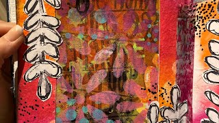 How to gel print on acetate sheets