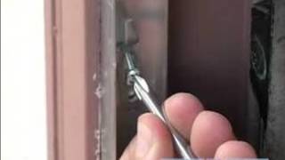 Home Security & Safety Tips : How to Adjust a Sliding Screen Door Lock